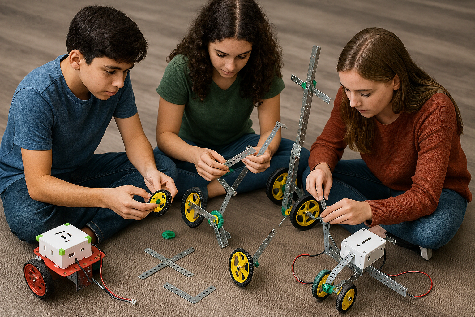 Mechanics and Block Programming - A Hardware Course